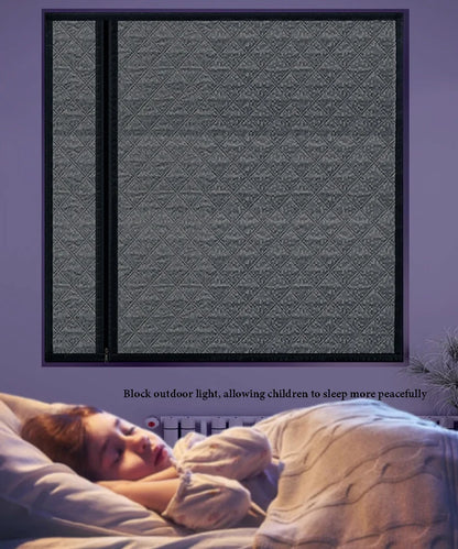 Side Zipper Cotton Curtain – Double-Layer Thickened, Windproof & Thermal Insulated Household Curtain, Customizable