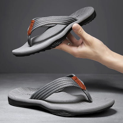 High Quality Men's Flip Flops – Fashion Summer Beach Slippers, Breathable & Thick Sole Casual Outdoor Sandals