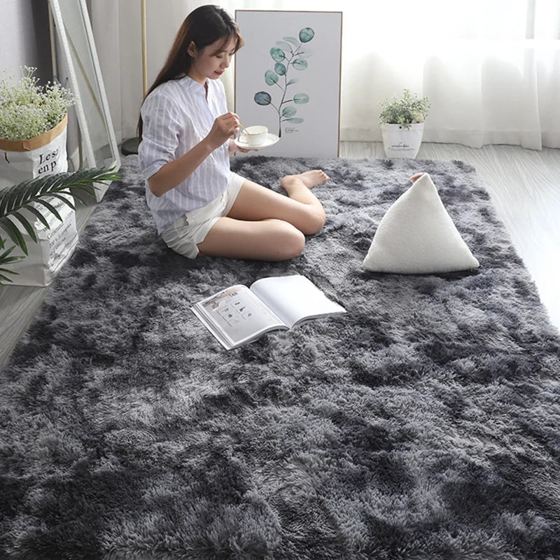 Soft Shaggy Plush Area Rug – Large Fluffy Beige Carpet for Living Room, Bedroom, Kids Room & Nursery Decor