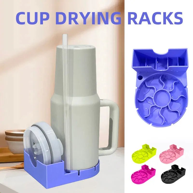 High-Quality Tumbler Drying Rack – Cup Storage & Cleaning Station Water Bottle Holder Drying Stand for Kitchen Organization