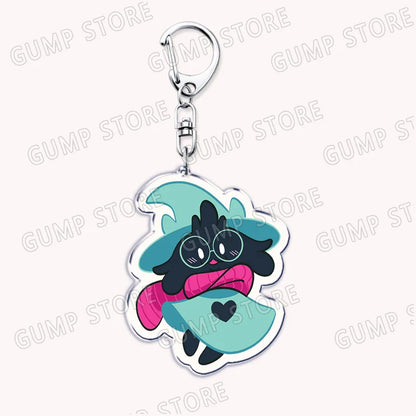 Deltarune & Undertale Keychains – Ralsei, Kris, Susie & Spamton Fan Gaming Accessories