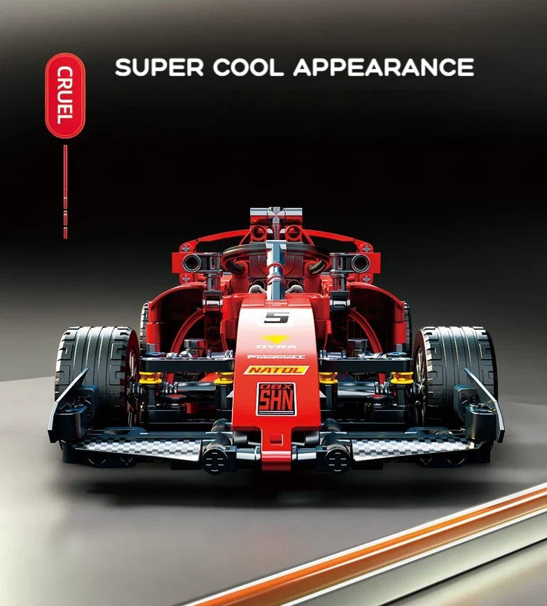 1642PCS F1 W14 E Performance Speed Car Building Blocks – Technical Vehicle Model, Compatible with 42171, DIY Toy Gift for Kids