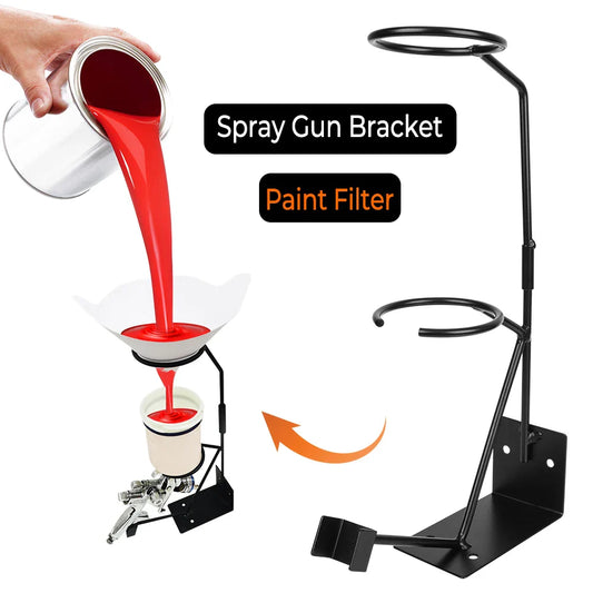 Car Paint Sprayer Stand Bracket - Paper Funnel Rack Storage Steel Spray Gun Accessories - Household Spray Gun Holder