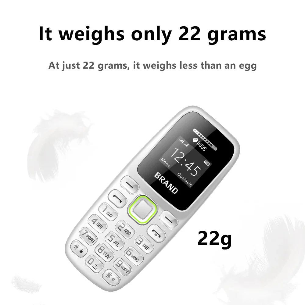 SERVO BM310 Mini Mobile Phone – Dual SIM, Call Recording, Magic Voice, Blacklist, MP3 Player, 2G Tiny Button Cellphone