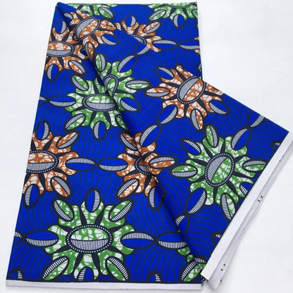 African Wax Print Fabric - Nigerian Ankara Batik Dutch Fabric for Women’s Dresses & Sewing Materials