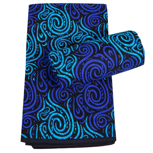 Bintarealwax African Ankara Fabric - 3/6 Yards Polyester Sewing Material for Dresses & DIY Handcrafts FP6623