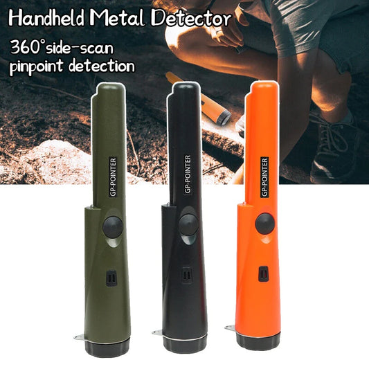 Handheld Metal Detector Pinpointer - Waterproof 360° Scan Treasure Hunting Probe with Anti-Scratch Design
