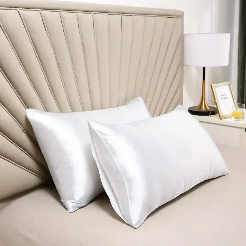 Natural Mulberry Silk Pillowcase - Luxury Soft Bedding Cover for Hair & Skin Protection Customized Sizes