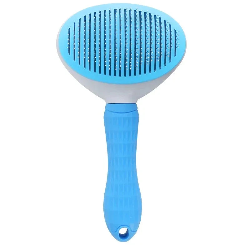 Pet Cat & Dog Hair Brush – Stainless Steel Grooming Comb for Long Hair Pets, Dog Cleaning & Care Accessories