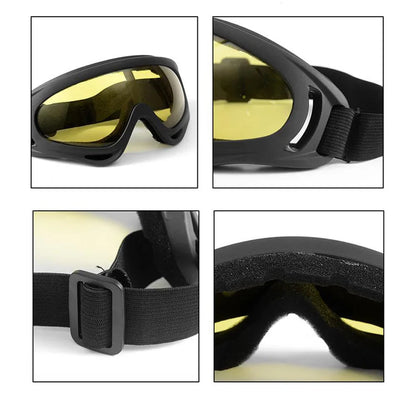 Outdoor Tactical Goggles - Dust and Splash-Resistant Military Glasses, Explosion-Proof Eyewear for Motorcycle, Skiing, and Hiking