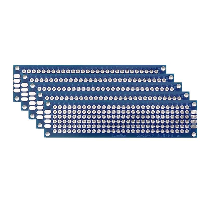 PCB Prototype Boards - Double Sided Blue Circuit Boards for DIY Soldering Projects 5-10PCS