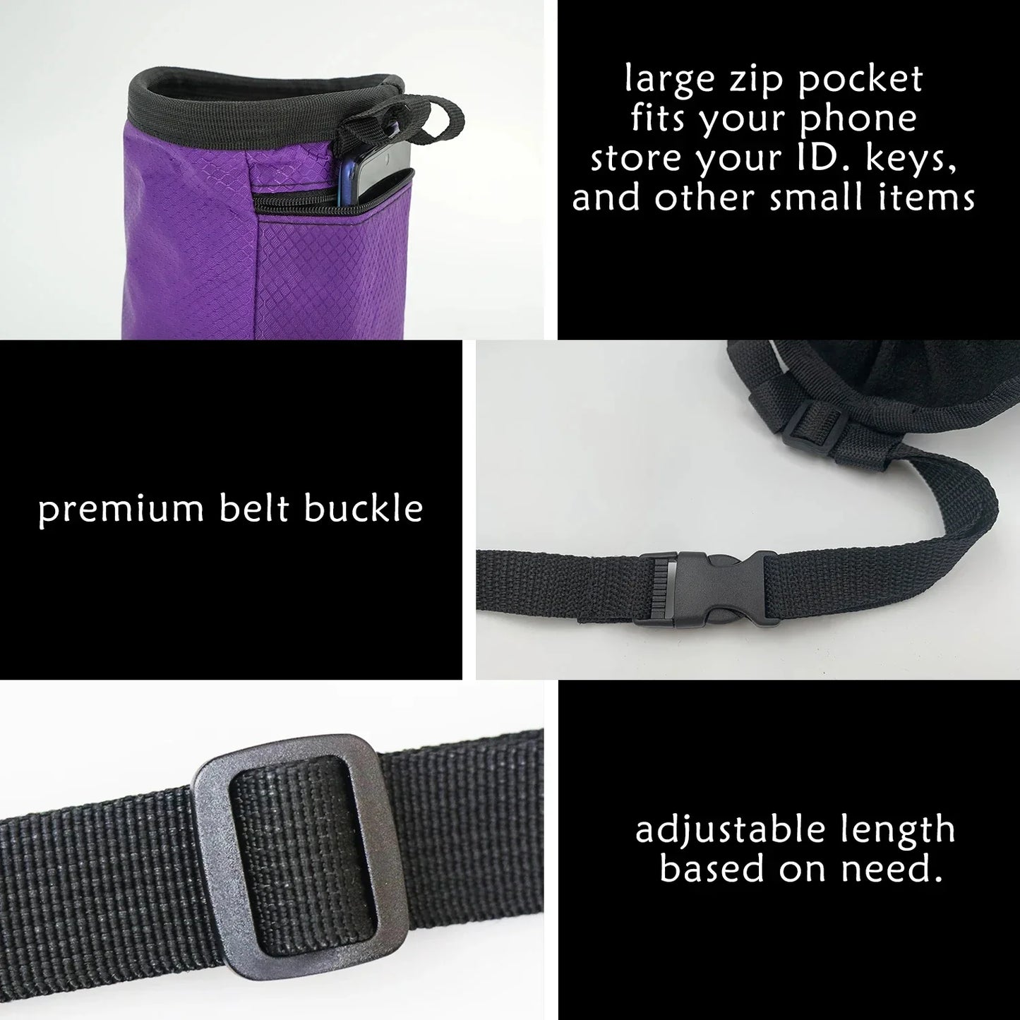 Waterproof Rock Climbing Chalk Bag: Magnesia Sack with Pocket for Outdoor Bouldering | Climbing Equipment Essential