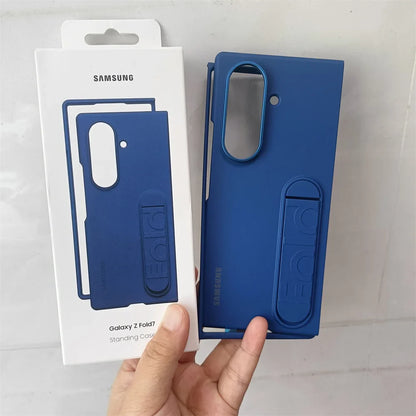 Samsung Galaxy Z Fold 7 5G Sensory Standing Phone Case — Foldable Bracket Hard PC Anti-Fall Shockproof Cover