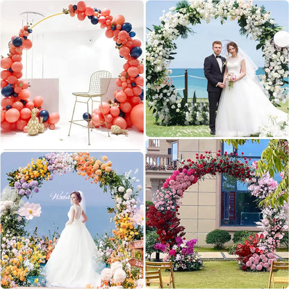 Gold Party Decor Arch Stand - 4FT to 7.2FT Balloon Frame & Backdrop Bracket for Weddings and Events