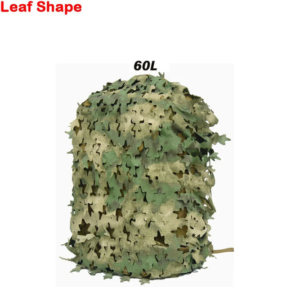 3D Camo Backpack Cover - Laser Cut Camouflage Hunting Bag Cover for 60L/80L Packs, Paintball & Outdoor Gear
