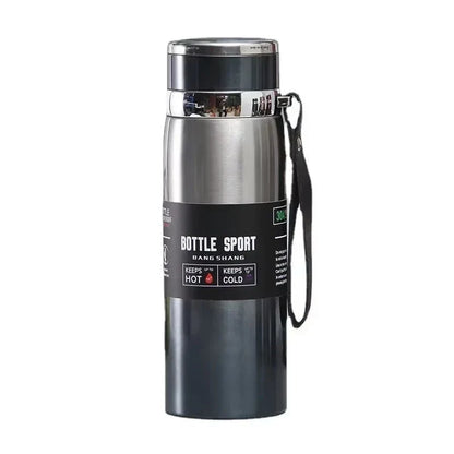 1L Stainless Steel Thermal Water Bottle – Vacuum Insulated Thermos Flask for Hot & Cold Drinks, Coffee & Tea Travel Bottle