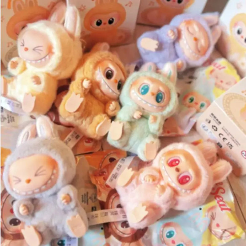 Labubu Blind Box Keychain Replica – Kawaii Monster Backpack Decoration Surprise Toy Gift