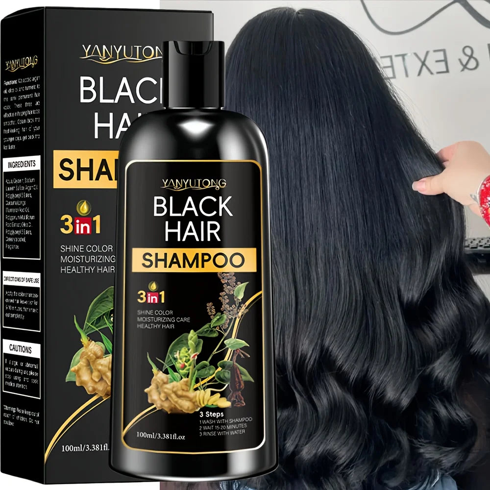 3-in-1 Turmeric Color-Treated Shampoo - Plant-Based Nourishing Formula for Gentle Hair Care and Color Protection