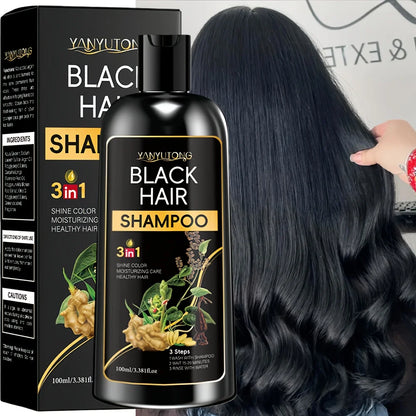 3-in-1 Turmeric Color-Treated Shampoo - Plant-Based Nourishing Formula for Gentle Hair Care and Color Protection
