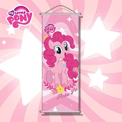My Little Pony Pinkie Pie Hanging Poster - Cartoon Anime Wall Scroll Holiday Decoration Festival Gift Merchandise