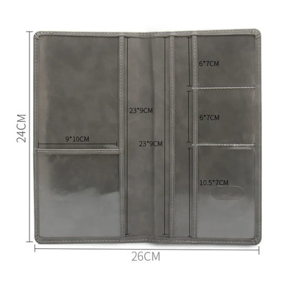 Car Registration & Insurance Holder – Leather Driving License Cover, Auto Documents Storage Bag & Credit Card Holder