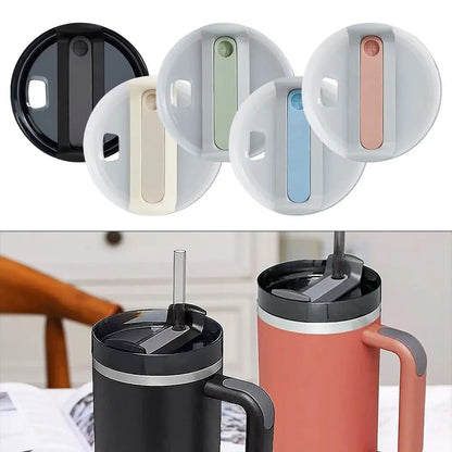 40oz Spill-Proof Tumbler Lid — Sealing Plastic Replacement for Stanley Quencher H2.0