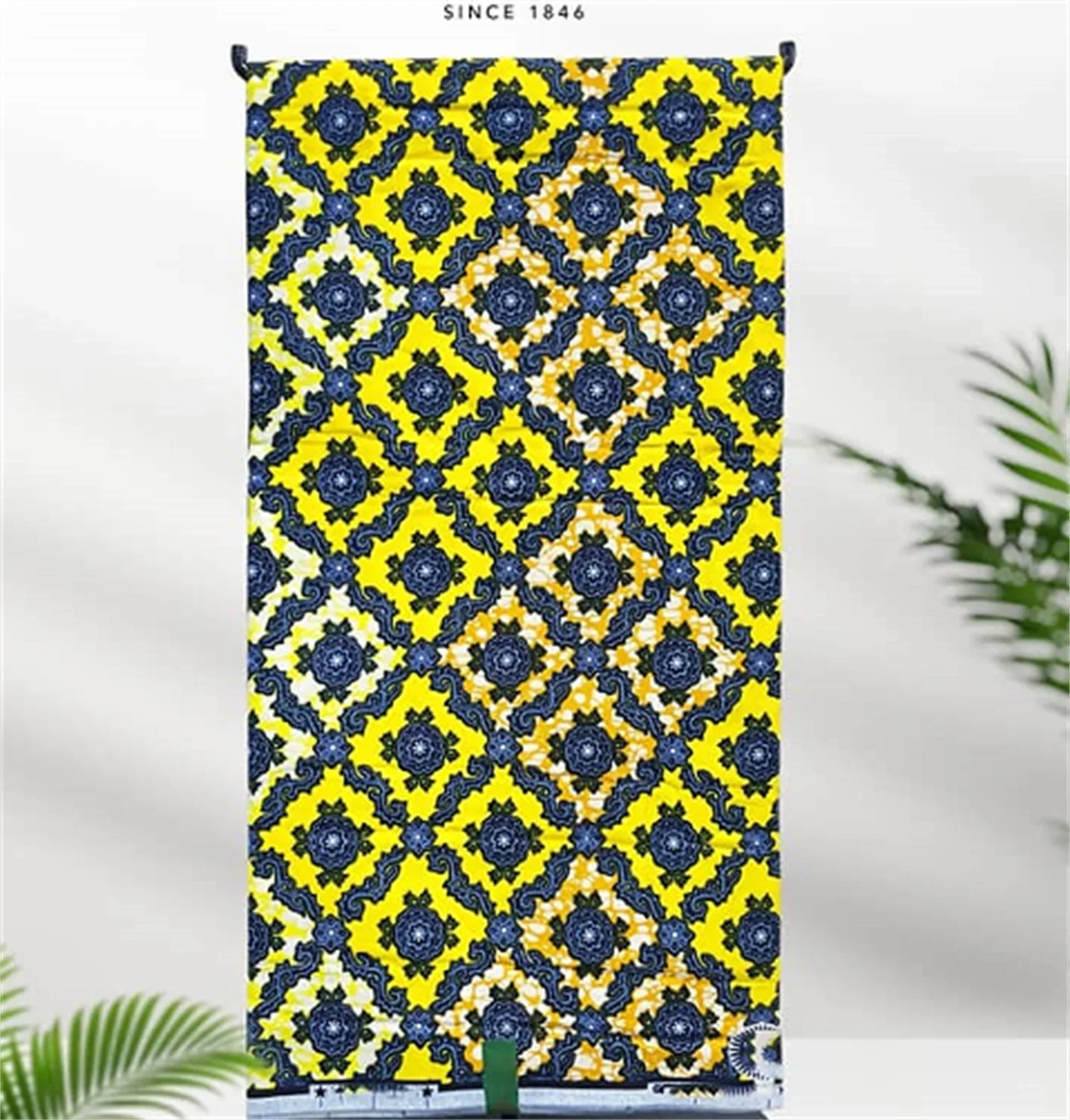 African Real Print Ankara Wax Fabric - Soft 100% Cotton Pagne 6 Yards
