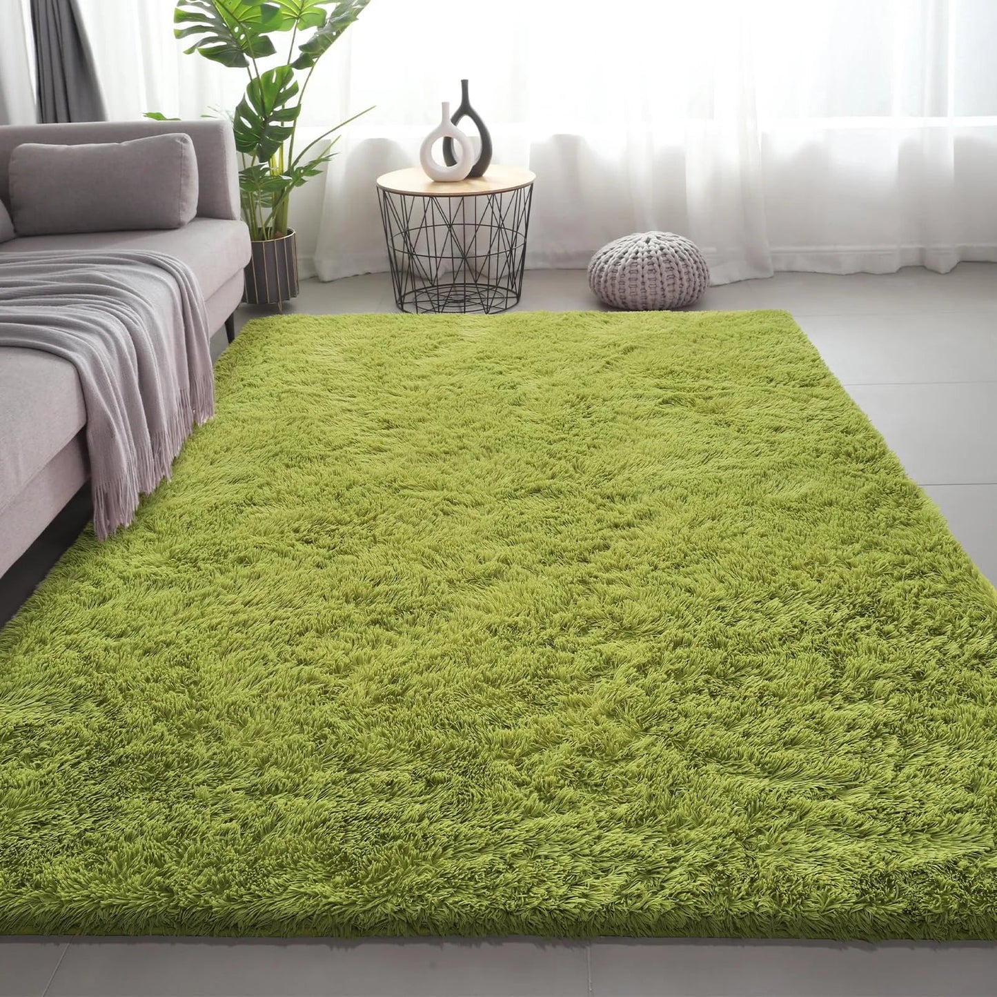 VIKAMA Ultra Soft Puffy Rug - Cozy Bedroom Living Room Floor Mat for Nursery, Kids Room and Home Decor