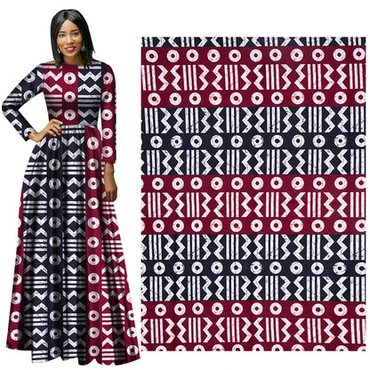African Wax Fabric Nigeria Ankara Block Print - High Quality Batik Sewing Cloth
