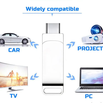 Xiaomi 16TB USB 3.2 Flash Drive — Super High-Speed Metal Mini U Disk, Type-C Pen Drive & Portable SSD Memory Disk