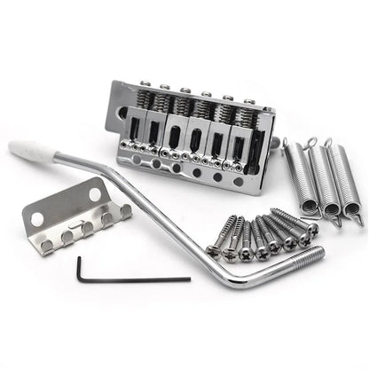 6-String Guitar Bridge Saddle Tailpiece — Tremolo Bridge for Strat SQ ST Electric Guitars, Standard Guitar Accessory