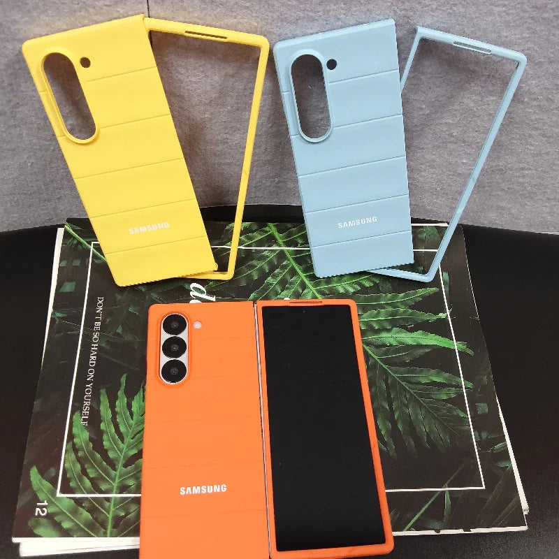 Skin Feel Phantom Shield Case for Samsung Galaxy Z Fold 3-7 – 2-Piece Protective Shockproof Back Cover Set