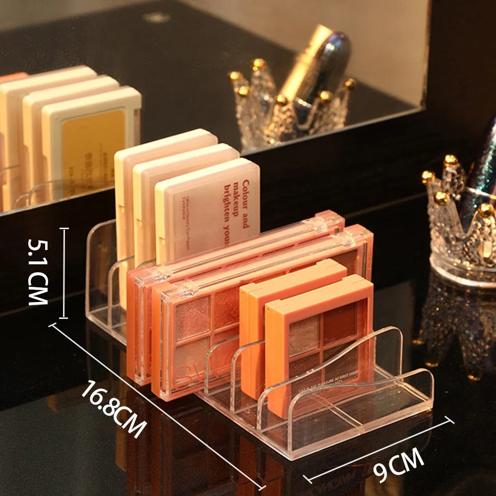 Eyeshadow Palette Organizer - Makeup Storage Tray with Cosmetic Compartments for Beauty Tools