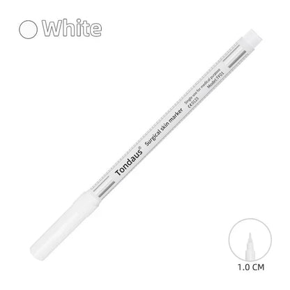 Professional Surgical Sterile Skin Marker Pen – Microblading Tattoo Eyebrow & Lip Marker with Measuring Ruler Set