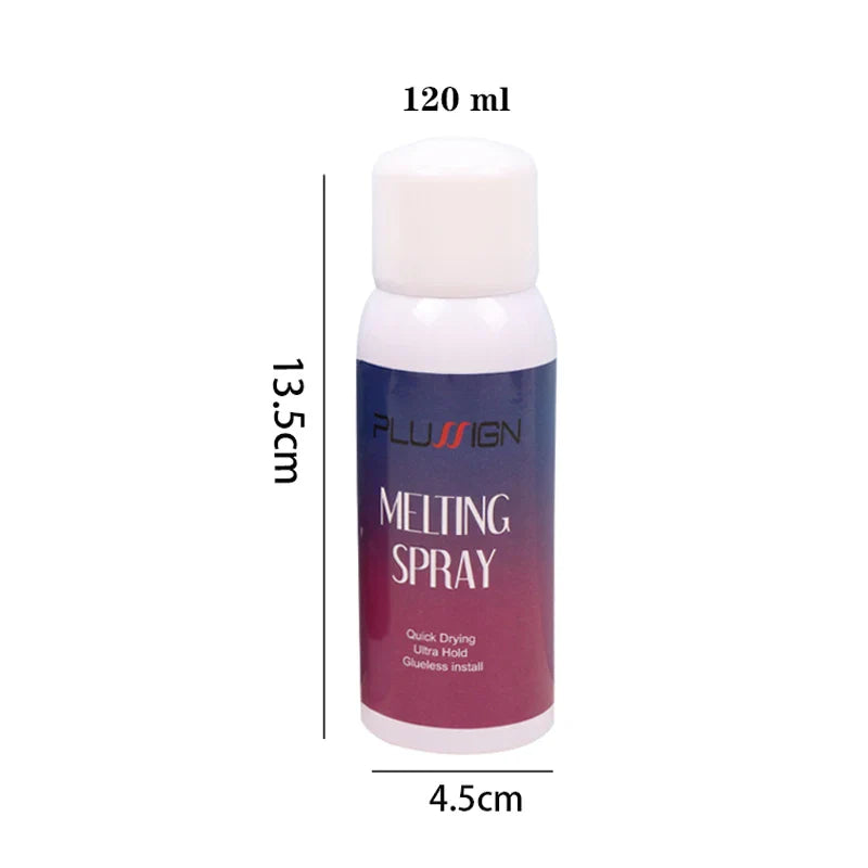 120ml Lace Melting Spray – Seamless Finish Glue, Invisible Hair Adhesive for Lace Wigs, Strong Hold