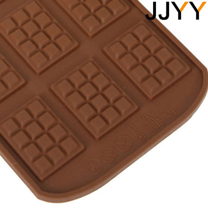 JJYY Silicone Chocolate Mold – 12-Cavity Fondant & Candy Bar Mould for Cake Decoration & Baking