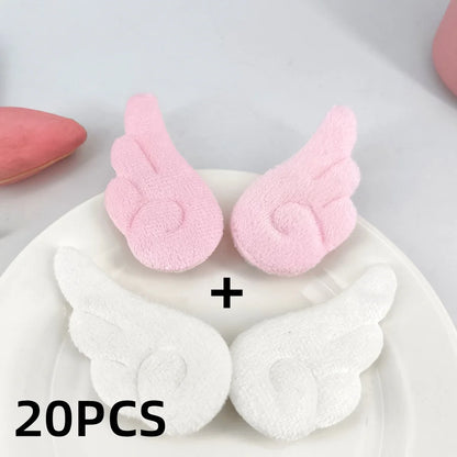 Angel Wing Plush Hair Clips - Cute 5cm Hairpin Barrettes for Girls Sweet Style Headwear & Accessories