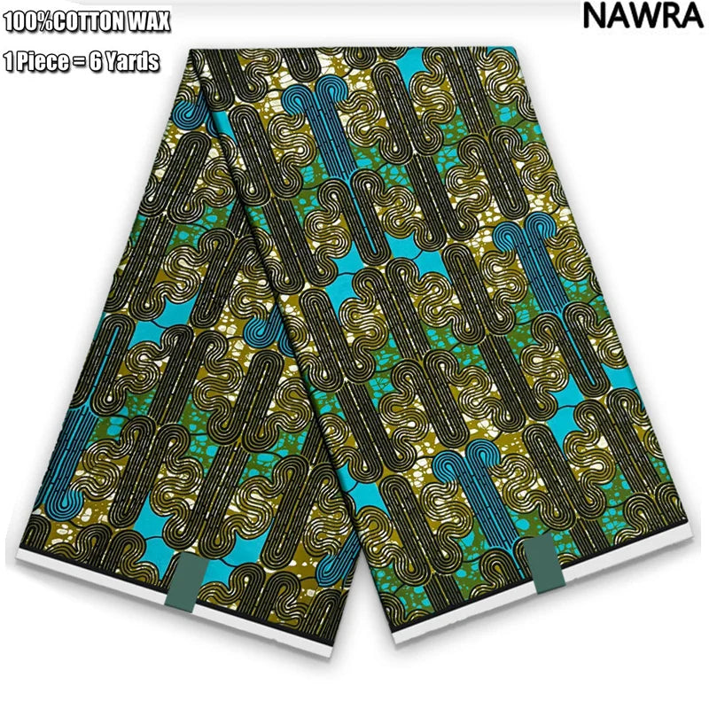 2026 African Real Wax Print Fabric - 100% Cotton Ghana Style Soft Ankara Pagne