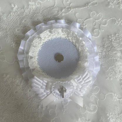 Lace Bow Pearl Card Holder - Decorative Photo Card Cover for DIY Crafts, Scrapbooking & Display