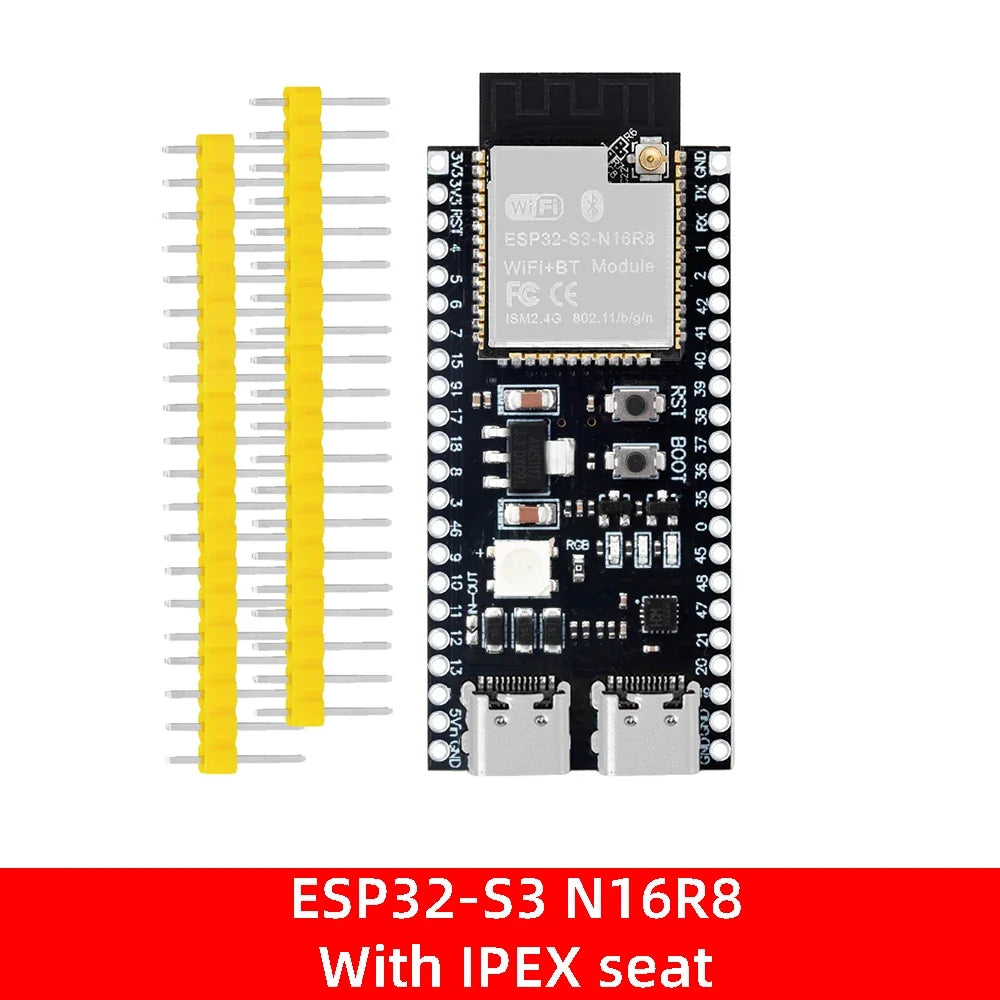 ESP32-S3 DevKitC-1 Development Board - WiFi Bluetooth BLE 5.0 Mesh Module for Arduino Projects