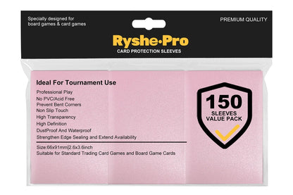 100PCS Matte Card Sleeves - 66x91mm TCG Trading Card Protectors for Pokémon, Tarot & Board Games
