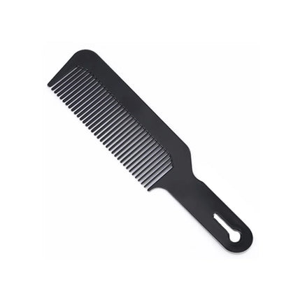 Portable Hairdressing Comb – Wide Tooth Flat Top Clipper Comb for Oil Head Styling & Heat-Resistant Use