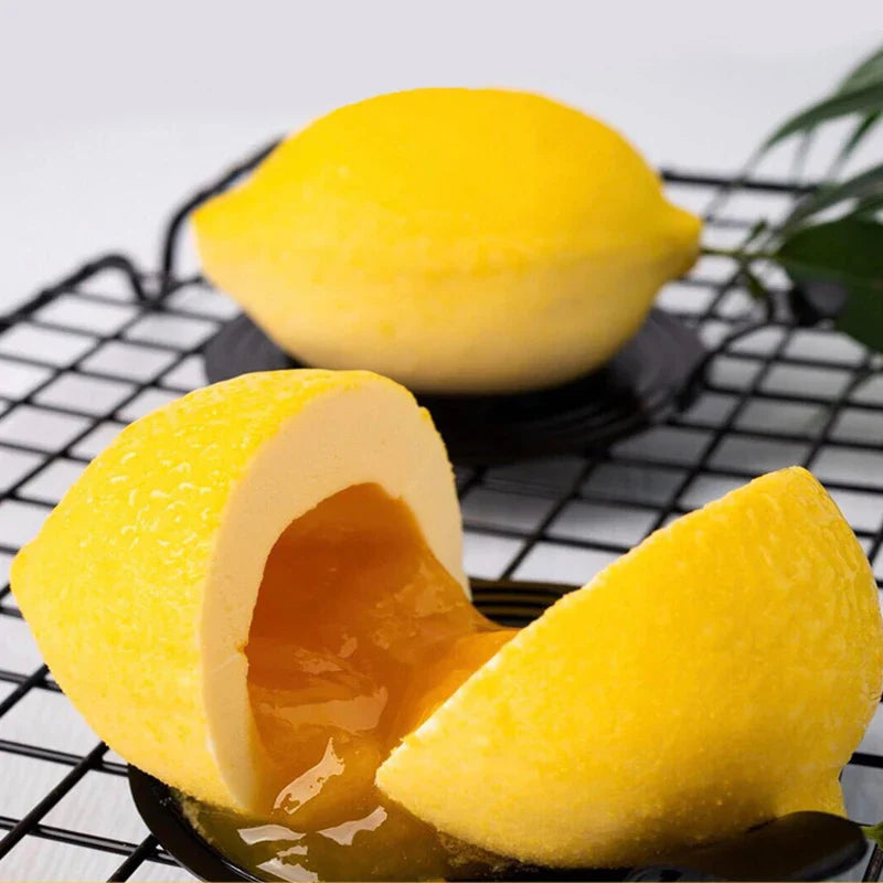 French Dessert 3D Lemon Silicone Mold – Cake, Brownie & Mousse Decorating Pastry Baking Tool