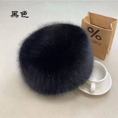 Faux Fur Winter Headband – Women’s Fluffy Earwarmer Cap for Ski, Snow & Outdoor Wear