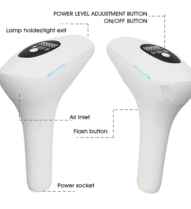 Body Bikini IPL Hair Removal Device – 999,999 Flashes, Permanent Painless Laser Epilator for Women, Home Use