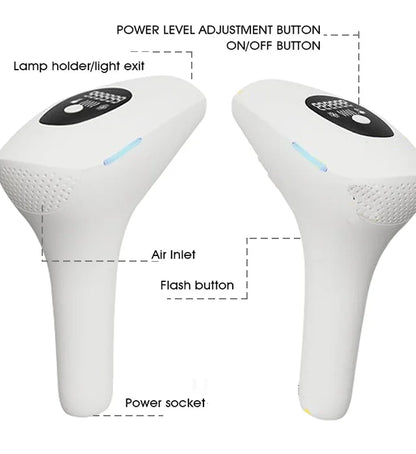 Body Bikini IPL Hair Removal Device – 999,999 Flashes, Permanent Painless Laser Epilator for Women, Home Use