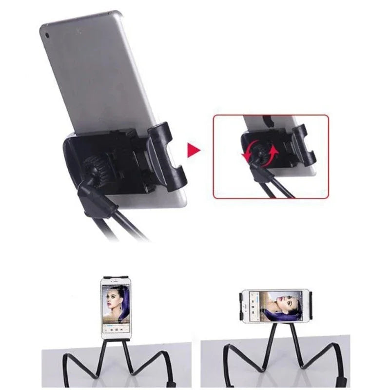 Flexible Mobile Phone Holder – 360° Neck Hanging Stand for Bed, Fits iPhone, Xiaomi, Samsung, Lazy Necklace Bracket
