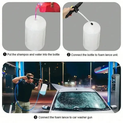 700ML Snow Foam Cannon Lance - Adjustable Pressure Washer Foam Gun for Karcher K2-K7