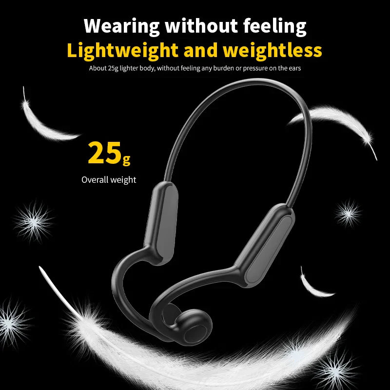 Xiaomi Mijia Real Bone Conduction Sport Headphones – Wireless Bluetooth Earphones with Mic, Hands-Free for Running