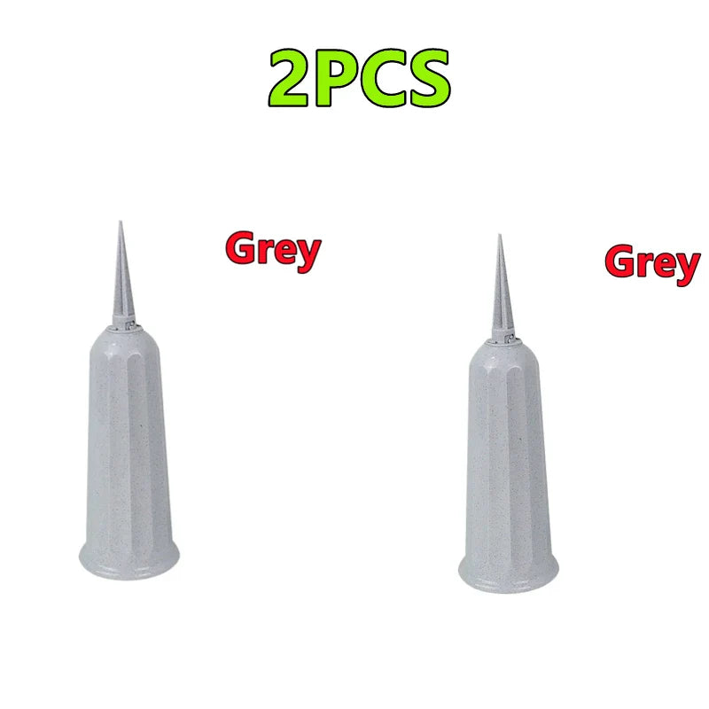2/1PC Cemetery Vase with Spikes – Plastic Floral Vase Holder for Gravestone, Outdoor Flower Marker Decorations for Graves